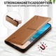 thumbnail image 5 of Funda tipo cartera con bloqueo RFID para Xiaomi 15 Pro cubierta magnética de cuero con tapa y soporte Marrón, 5 of 6