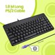 thumbnail image 2 of Teclado Perixx PERIBOARD-409P PS/2 Negro Distribución US, 2 of 9