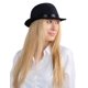 thumbnail image 3 of Hat Dress Up America Derby - Sombrero de terciopelo negro para adultos, 3 of 3