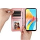 thumbnail image 5 of Funda tipo cartera FOXDOCK para OPPO A78 4G , diseño girasol en relieve, cuero PU, cierre magnético, soporte y tarjetero, 5 of 5
