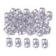 thumbnail image 5 of 100x Dreadlocks Beads Rings Accesorios Para El Cabello Para Mujeres Y Hombres Trenzado De Cabello Plata 8mmx9mm, 5 of 5