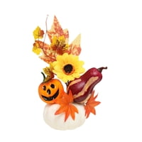 Magideal - Adorno De Calabaza De Halloween, Artesanía Novedosa, Decoración Coleccionable, Centro De Mesa Para Fotografía En Interiores, Suministros Para Fiestas Estilo C