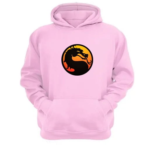 Genérico - Polerón Canguro Mortal Kombat Rosa Talla S Unisex