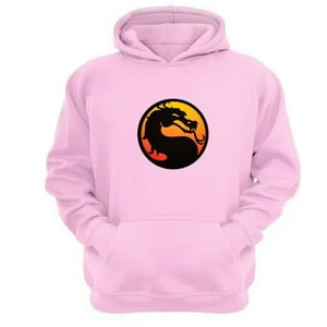 Genérico - Polerón Canguro Mortal Kombat Rosa Talla Xl Unisex