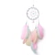 thumbnail image 1 of Atrapasueños hechos a mano para dormitorio, regalo para niñas, plumas de colores rosas., 1 of 8