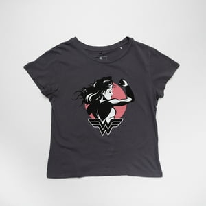 Polera Mujer You Dc Comics Wonder Woman Gris