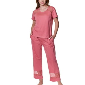 Baziani - Pijama Largo Mujer Terracota L