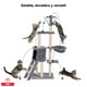 thumbnail image 4 of Rascadores Para Gatos Torre Juguetes 138cm Marengo, 4 of 5