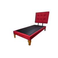 Diseños Valestrini - Cama Plaza Y Media Lino Rojo