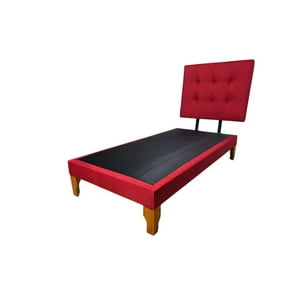 Diseños Valestrini - Cama Plaza Y Media Lino Rojo