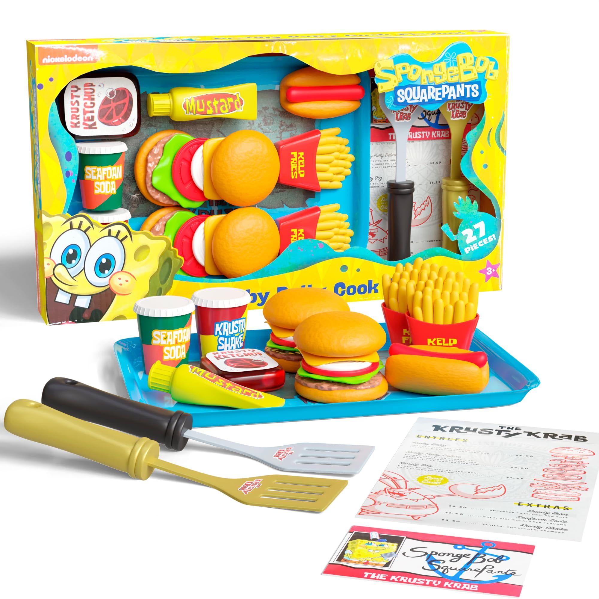 Kitchen Playset Lollipop Spongebob Kids Con Comida Y Juguetes De 3 A 5 Años