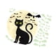 thumbnail image 5 of Bates Luminosos Pegatina De Pared De Gato Ornamento De Arte De PVC Para El Estudio De La Oficina Del Comedor, 5 of 5