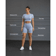 thumbnail image 2 of Conjunto Deportivo Mujer Short Push Up y Top Manga Corta, 2 of 4