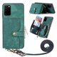 thumbnail image 1 of Funda Tipo Cartera con Correa Cruzada para Samsung Galaxy S20 Plus Protección Contra Golpes Verde, 1 of 5