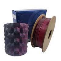 Tronxy - Filamento 3D Pla Seda Doble Color Rose Red And Black De 1.75Mm Y 1Kg