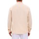 thumbnail image 3 of INSPIRE CHIC Camisa Guayabera Cubana para Hombre de Manga Larga con Botones Abajo Camisas Casual de Verano para la Playa M Beige, 3 of 5
