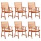 thumbnail image 3 of 6 Sillas de Comedor para Exteriores Casafoyer con Cojines de Madera de Acacia, 3 of 5