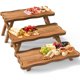 thumbnail image 1 of Soporte para Cupcakes QAUUQQ de Madera de Acacia de 3 Niveles Plegable, 1 of 7