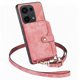 thumbnail image 1 of Funda Tipo Cartera con Correa Cruzada para Xiaomi Redmi Note 13 Pro 4G Protección Contra Golpes Rosa, 1 of 6
