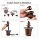 thumbnail image 5 of Fuentes De Chocolate Combo 2 Electrica Cascada Fondue Profesional 3 Pisos Doble Boton Calentamiento Y Motor Fiestas FIGOIMPORT, 5 of 11