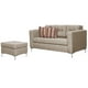 thumbnail image 2 of Sofá Astra 3C + 1 Pouf-Met Tela Beige, 2 of 7