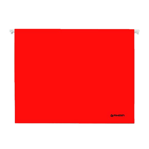 Pack 25 Carpeta Colgante Cartulina Oficio Rojo Rhein