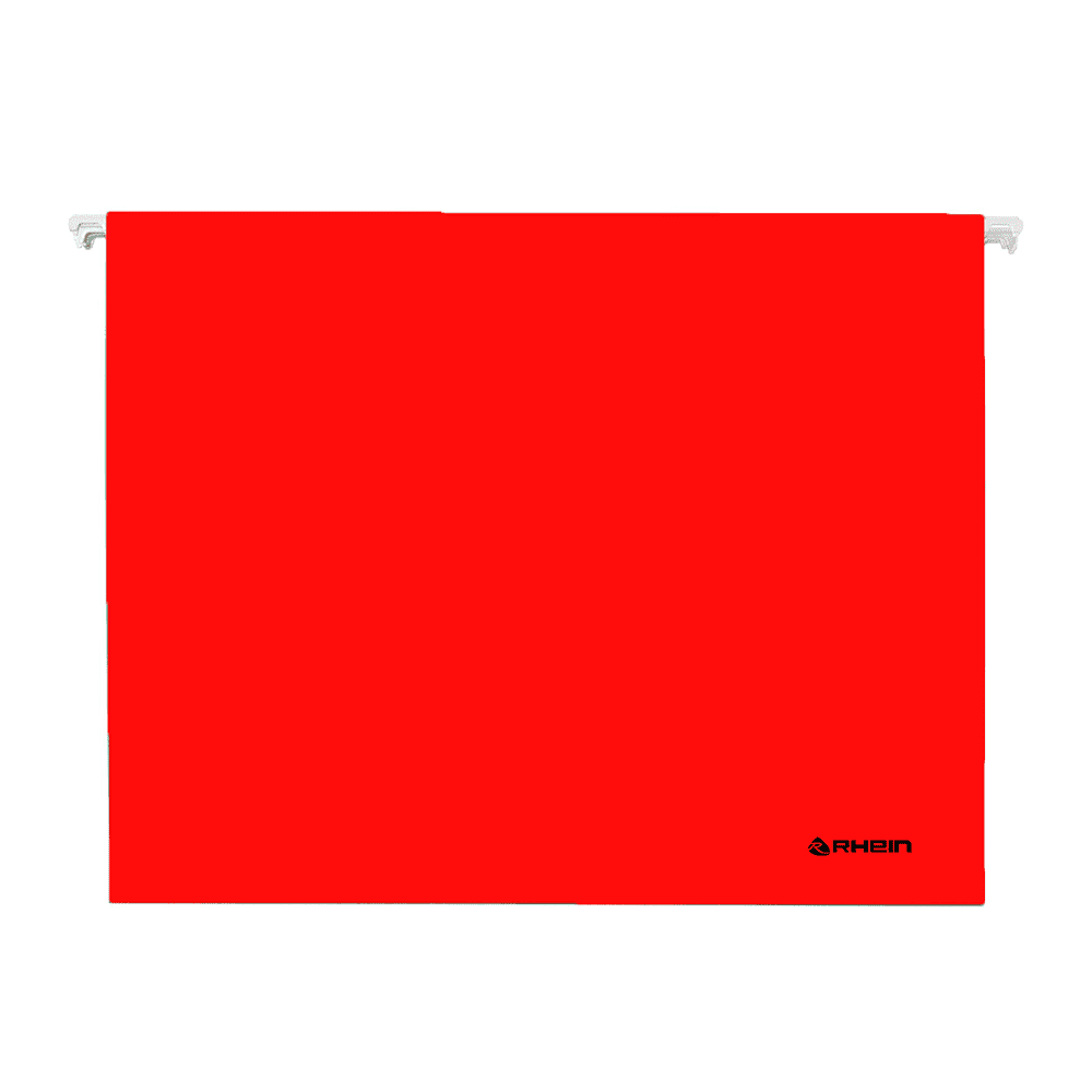 Pack 25 Carpeta Colgante Cartulina Oficio Rojo Rhein