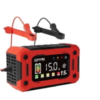 Xusx111 - Cargador De Batería De 15 Amperios, Batería De Fosfato De Hierro De Litio De 12V Cargador De Batería De Coche Cargador De Triquillo Mantenedor De Batería Inteligente W / Temp Compensación Pa