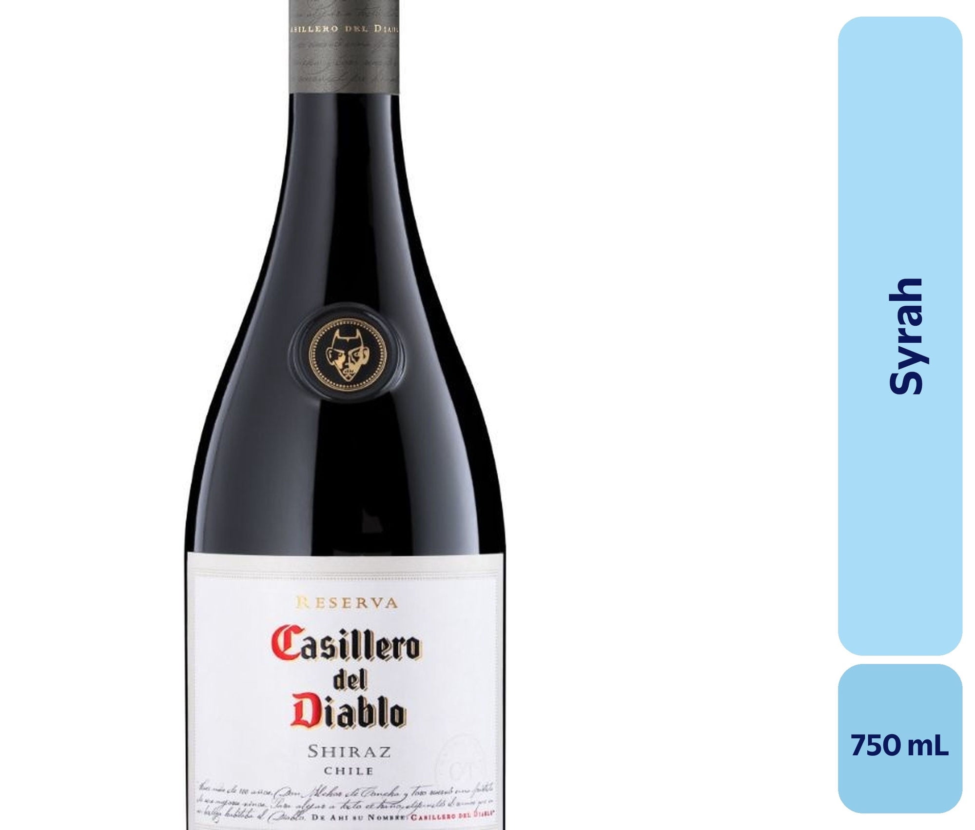 Vino Syrah Botella 750 mL Casillero Del Diablo