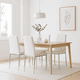 thumbnail image 2 of Pack de 4 Sillas Acolchadas Dining Liana con patas cromadas - Blancas, 2 of 7