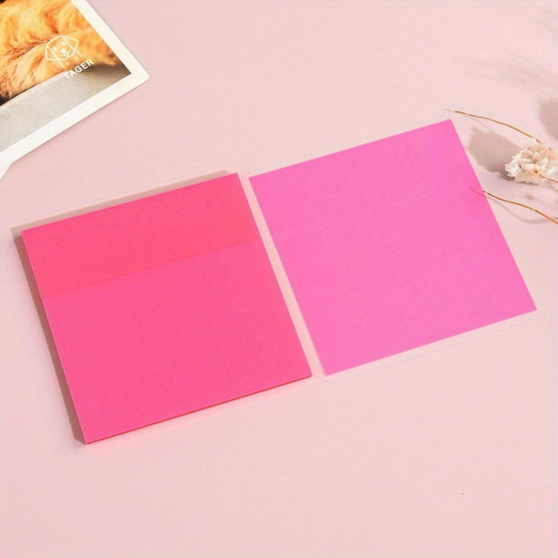 50 Sheets Creative Transparent PET Memo Pad - Perfect for School Supplies, Planner Stickers & Sticky Notes!
