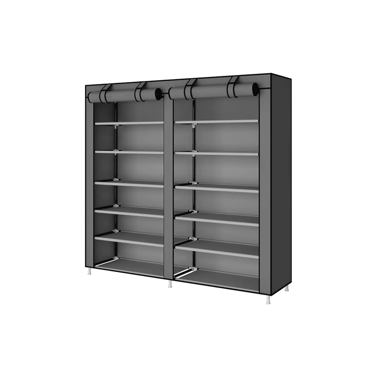 Importclick - Zapatero Organizador Hogar Tela 6 Niveles Gris