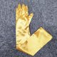 thumbnail image 1 of Guantes de Satén Suxumhao Largos de Noche Naranja Amarillo, 1 of 2