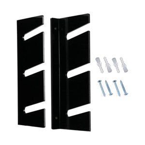 Magideal - Estante De Exhibición Para Montaje En Pared Para Monopatín, Cubierta Para Monopatín, Estante Para Longboard De 33X13X3Cm, Instalación Sencilla Y Resis Negro