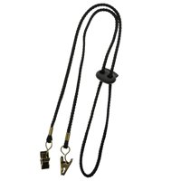 Magideal - Clip Para Servilletas, Soporte Para Babero, Protector De Ropa De Comedor, Clip De Fijación Portátil Para Sombrero, Clip De Cordón Para Viajes De Bebés Negro
