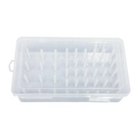 Bothyi - Caja De Almacenamiento De Hilo De Coser, Contenedor De Carretes De Hilo De Coser Transparente Para El Hogar, 42 Ejes