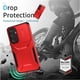 thumbnail image 5 of Funda Resistente para Samsung Galaxy S24 con Tapa Deslizante y Protección Militar Rojo, 5 of 6