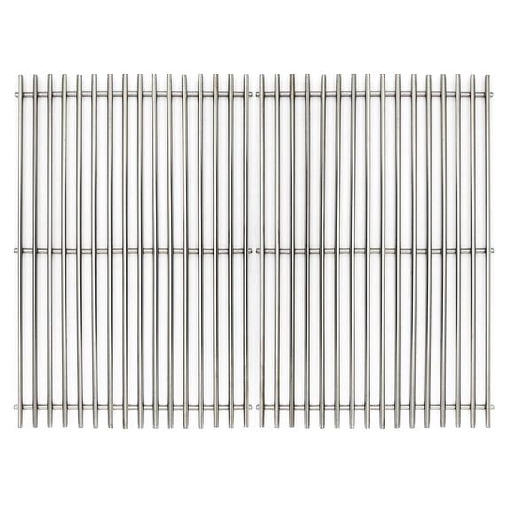 Parrillas para asador a gas LOCVCDA de acero inoxidable de 44,5 cm, 2 piezas