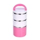thumbnail image 4 of Fiambrera térmica de acero inoxidable de 3 capas con aislamiento térmico, color rosa, 4 of 8