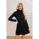 thumbnail image 3 of Sweater Mini Vestido Corto Tejido Mujer Cuello Alto Doble 2001, 3 of 3