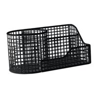 Ioensy - Organizador De Escritorio Para Mujer, Organizador De Oficina, Multiusos, Soporte Para Brochas De Maquillaje Y Cejas, Color Negro