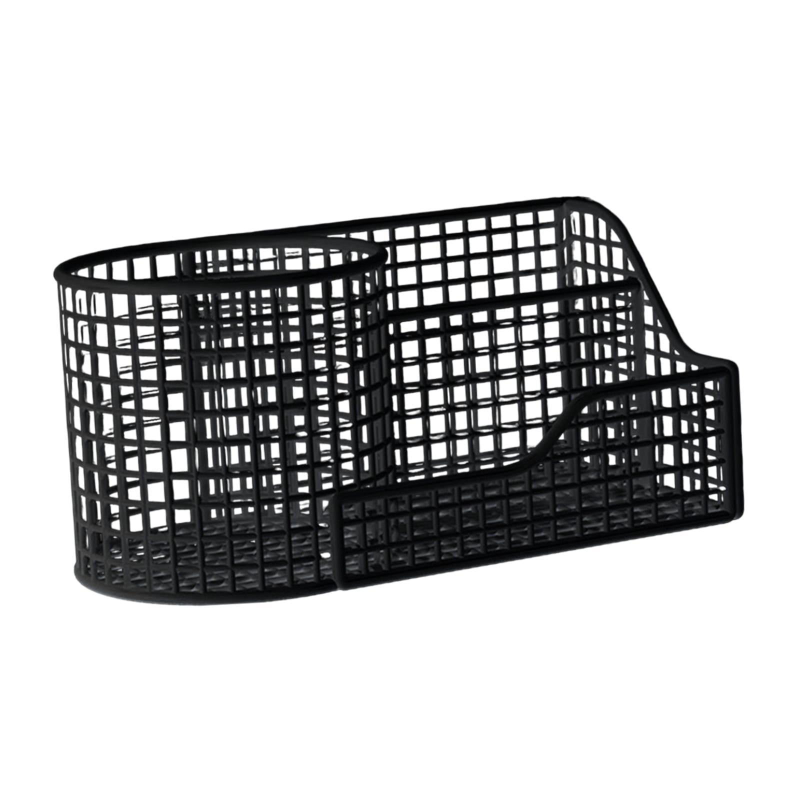 Ioensy - Organizador De Escritorio Para Mujer, Organizador De Oficina, Multiusos, Soporte Para Brochas De Maquillaje Y Cejas, Color Negro