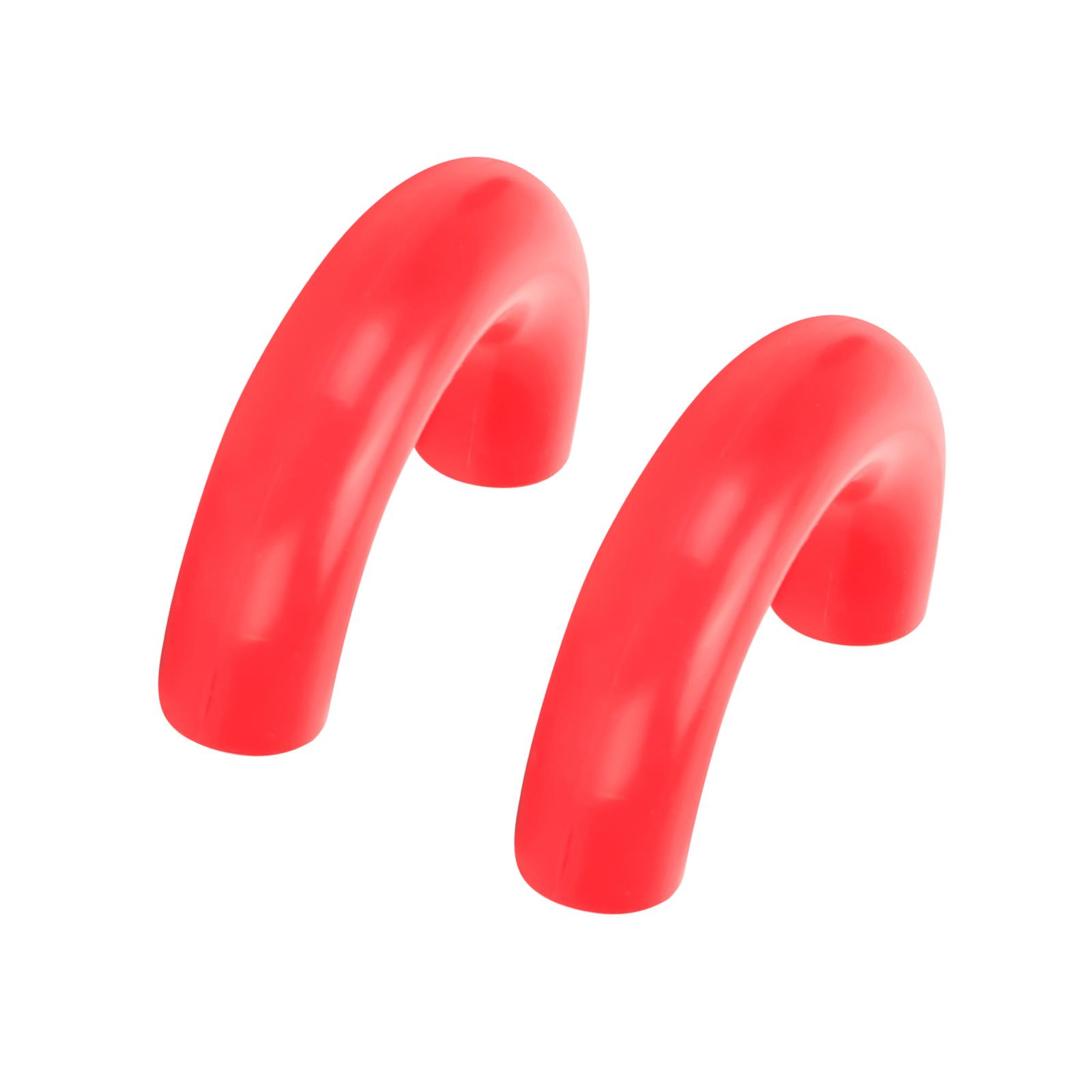 Magideal - 2 Piezas Tapas Ganchos Remolque Silicona Accesorios Repuesto Fácil Montaje Prevención Daños Uso Prolongado Apto Para Servicio Vehículos Uso Doméstico Rojo