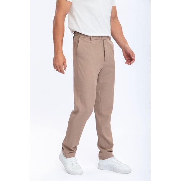 Pantalon De Vestir Clasico Hombre Formal Recto 6005