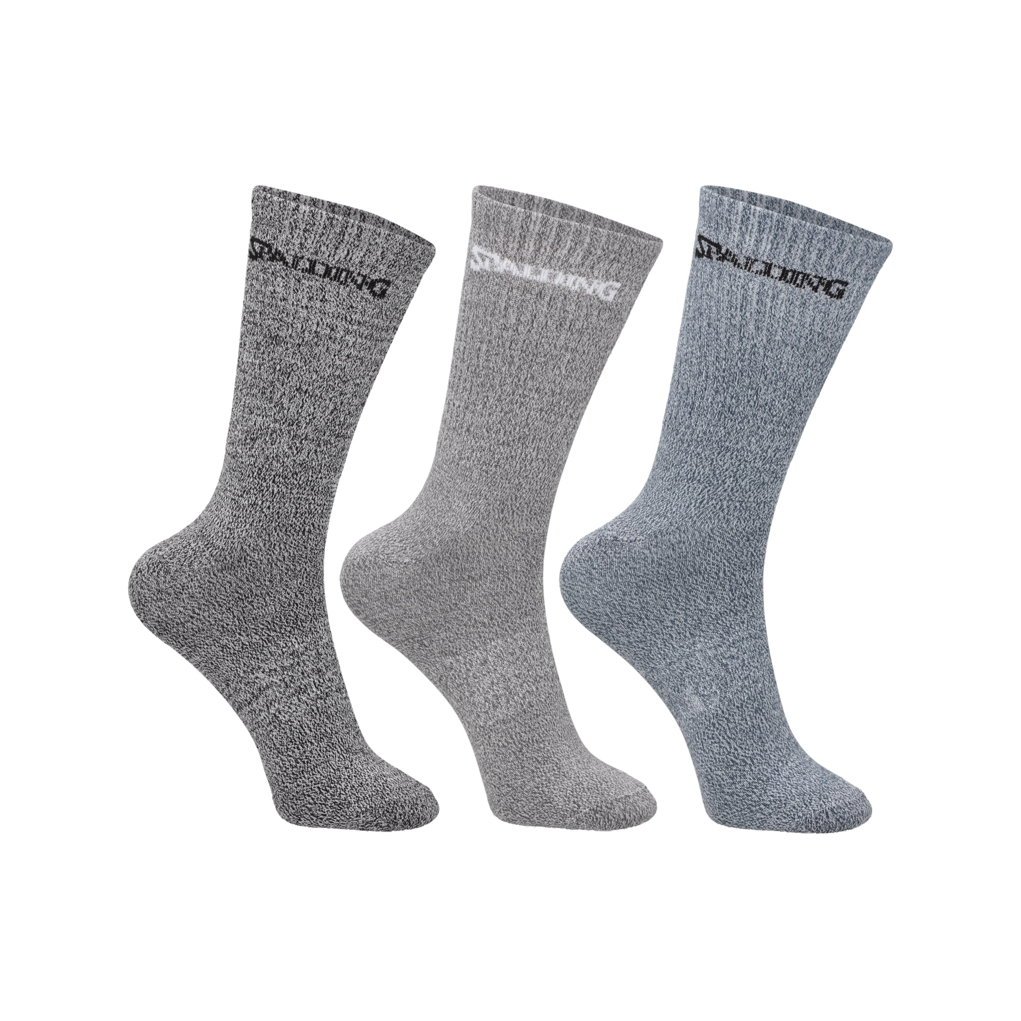 Spalding - Calcetines Tripack Medios Mixed 28 34 Ngan