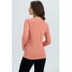 thumbnail image 3 of Polera Mujer Botón Rib Lisa Coral, 3 of 4