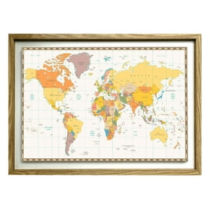 Ronda - Mapa Pineable Sepia 50X50 Cm