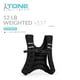 thumbnail image 2 of Chaleco pesado Tone Fitness negro de 5,4 kg, 2 of 7