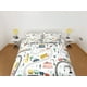 thumbnail image 2 of Cars Roads Train Rails Juego de Funda Nórdica Infantil Colcha, Ropa de Cama para Niños con, 2 of 3