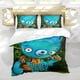 thumbnail image 5 of Hoja Tumbada Conjunto de sábanas temático, trío de piezas, cómodo y amigable con la piel, diseño único, regalo de decoración para el hogar para familiares, amigos y fans,173cm *218cm, 5 of 6